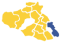 Lesvos map with a pin on Mitilene