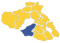 Lesvos map with pin at Polichnitos